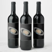Étiquette Pour Bouteilles De Vin Planète Saturn Starry Sky (Bouteilles)