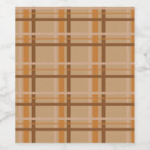 Étiquette Pour Bouteilles De Vin Plat automnal (Étiquettes simples)