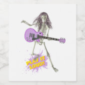 Étiquette Pour Bouteilles De Vin Play It Loud!  (Étiquettes simples)