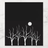 Étiquette Pour Bouteilles De Vin Pleine lune (Étiquettes simples)