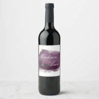 Plum violet moderne Aquarelle Mariage romantique
