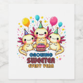 Étiquette Pour Bouteilles De Vin Plus doux avec chaque année (Étiquettes simples)