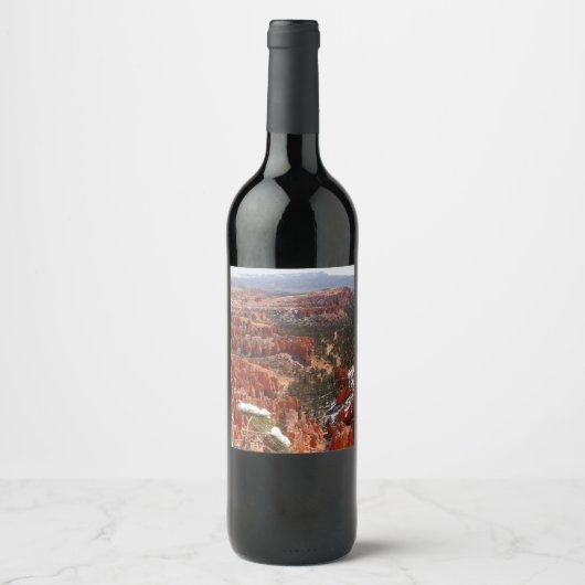 Étiquette Pour Bouteilles De Vin Point d'inspiration à Bryce Canyon I (Devant)