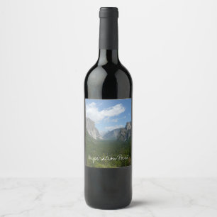 Étiquette Pour Bouteilles De Vin Point Inspiration dans le parc national de Yosemit