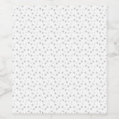 Étiquette Pour Bouteilles De Vin Point, Nickel gris (Étiquettes simples)