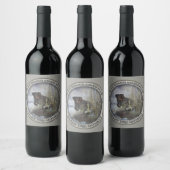 Étiquette Pour Bouteilles De Vin Pointer allemand à poil dur (Bouteilles)