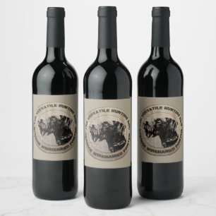 Étiquette Pour Bouteilles De Vin Pointeur À poils durs allemand