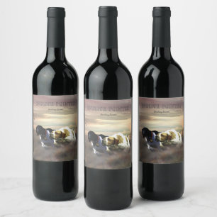Étiquette Pour Bouteilles De Vin Pointeur anglais