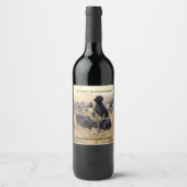 Étiquette Pour Bouteilles De Vin Pointeurs allemands à poils courts (Devant)