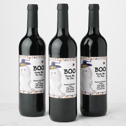Étiquette Pour Bouteilles De Vin Pop Halloween personnalisée par (Bouteilles)
