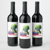 Étiquette Pour Bouteilles De Vin Poster brillant (Bouteilles)