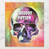 Étiquette Pour Bouteilles De Vin Potion Curieux. (Étiquettes simples)