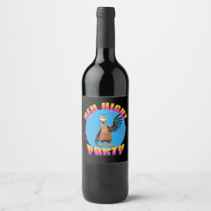 Étiquette Pour Bouteilles De Vin Poules drôles Soirée de poulet humour de fête