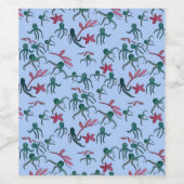 Étiquette Pour Bouteilles De Vin poulpe (Étiquettes simples)