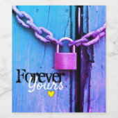 Étiquette Pour Bouteilles De Vin Pour toujours (Étiquettes simples)