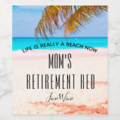 Étiquette Pour Bouteilles De Vin Pour toute personne retraitée Red Fine Wine - (Étiquettes simples)