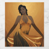 ÉTIQUETTE POUR BOUTEILLES DE VIN POUVOIR DE BEAUTÉ #4 (Étiquettes simples)