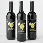 Étiquette Pour Bouteilles De Vin Powered by Avocado (Bouteilles)
