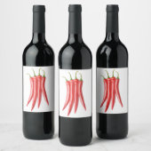 Étiquette Pour Bouteilles De Vin Ppers piment (Bouteilles)