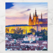 Étiquette Pour Bouteilles De Vin Prague (Étiquettes simples)