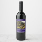 Étiquette Pour Bouteilles De Vin Prairie Wolf (Devant)