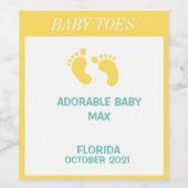 Étiquette Pour Bouteilles De Vin Pregnancy Announcement Personalized Wine Label (Étiquettes simples)