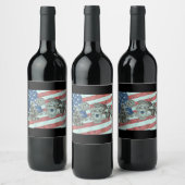 Étiquette Pour Bouteilles De Vin Premier répondeur patriotique (Bouteilles)