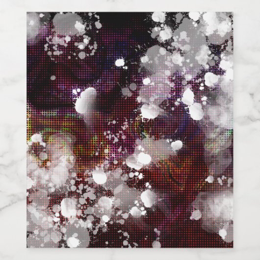 Étiquette Pour Bouteilles De Vin Préparation sombre (Étiquettes simples)