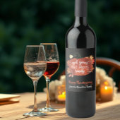 Étiquette Pour Bouteilles De Vin Préparez Vos Pantalons Gras Thankesgiving Black