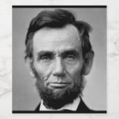 Étiquette Pour Bouteilles De Vin Président Abraham Lincoln (Étiquettes simples)