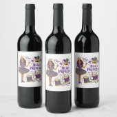 Étiquette Pour Bouteilles De Vin Princesse de Perles - Mardi Gras (Bouteilles)