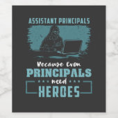 Étiquette Pour Bouteilles De Vin Principaux adjoints (Étiquettes simples)