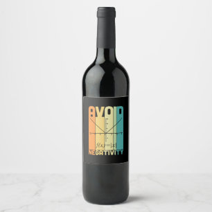 Étiquette Pour Bouteilles De Vin Professeur de mathématiques évitez la négativit