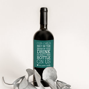 Étiquette Pour Bouteilles De Vin Profitez De Cette Bouteille Sur Nous   Drôle cadea