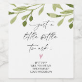 Étiquette Pour Bouteilles De Vin Proposition de la domestique Demander un cadeau de (Étiquettes simples)