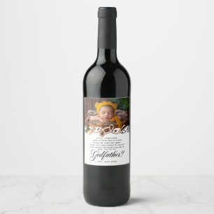 Étiquette Pour Bouteilles De Vin Proposition de photo élégante du parrain
