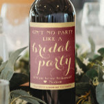 Étiquette Pour Bouteilles De Vin Proposition d'une femme de ménage de la fête nupti<br><div class="desc">Commencez la célébration mariage avec style avec élégante burgundy et or bridesmaid proposition étiquettes bouteille de vin. Comme ils viennent en séries de six, l'idée d'ajouter un nom personnalisé différent sur chacun est d'écrire à la main avec un stylo à encre or. Tout le texte est simple à customiser ou...</div>