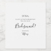 Étiquette Pour Bouteilles De Vin Proposition simple et élégante (Étiquettes simples)