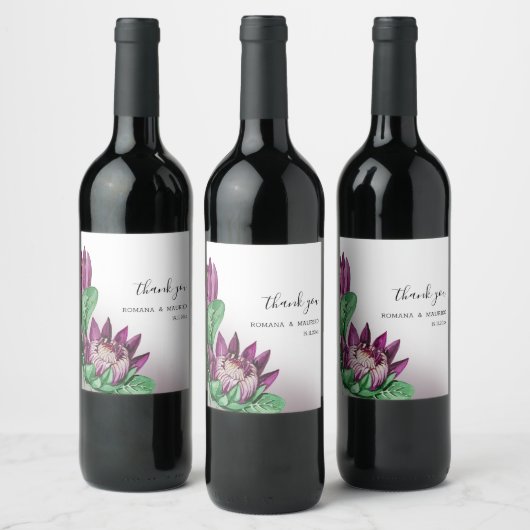 Étiquette Pour Bouteilles De Vin Protea King Protea (Bouteilles)