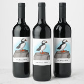 Étiquette Pour Bouteilles De Vin Puffin à main fine (Bouteilles)