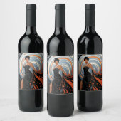 ÉTIQUETTE POUR BOUTEILLES DE VIN PUISSANCE DE BEAUTÉ #2 (Bouteilles)