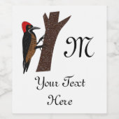 Étiquette Pour Bouteilles De Vin Puissant Pic (Étiquettes simples)