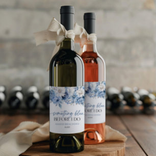 Étiquette Pour Bouteilles De Vin Quelque chose de bleu avant de faire la douche de