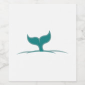 Étiquette Pour Bouteilles De Vin Queue de baleine (Étiquettes simples)