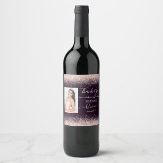 Étiquette Pour Bouteilles De Vin Quinceañera Événement Vin Favoriser Étiquette Pers