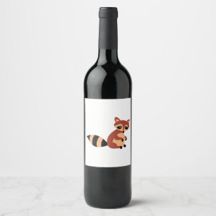 Étiquette Pour Bouteilles De Vin Raccoon