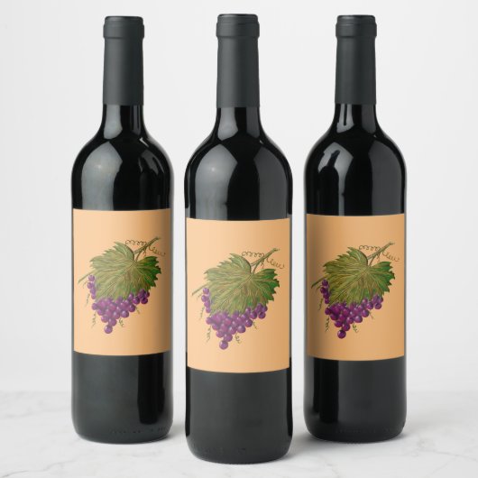 Étiquette Pour Bouteilles De Vin Raisins (Bouteilles)
