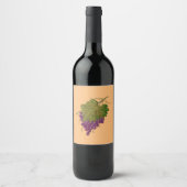 Étiquette Pour Bouteilles De Vin Raisins (Devant)