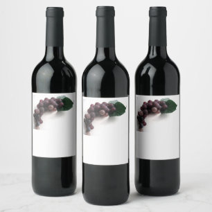 Étiquette Pour Bouteilles De Vin Raisins nourriture et ensemble d'étiquette de