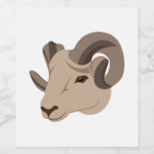 Étiquette Pour Bouteilles De Vin Ram (Étiquettes simples)